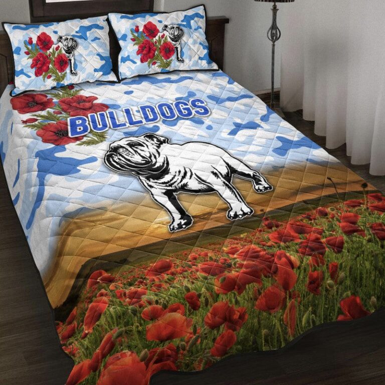 National Rugby League store - Loyal fans of Canterbury Bankstown Bulldogs's Quilt + 1/2 Pillow Cases:vintage National Rugby League suit,uniform,apparel,shirts,merch,hoodie,jackets,shorts,sweatshirt,outfits,clothes