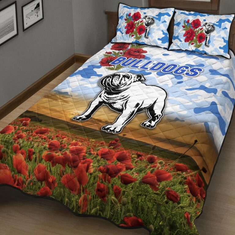 National Rugby League store - Loyal fans of Canterbury Bankstown Bulldogs's Quilt + 1/2 Pillow Cases:vintage National Rugby League suit,uniform,apparel,shirts,merch,hoodie,jackets,shorts,sweatshirt,outfits,clothes