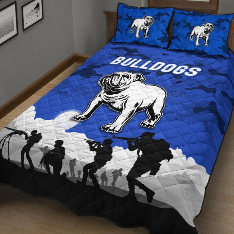 National Rugby League store - Loyal fans of Canterbury Bankstown Bulldogs's Quilt + 1/2 Pillow Cases:vintage National Rugby League suit,uniform,apparel,shirts,merch,hoodie,jackets,shorts,sweatshirt,outfits,clothes