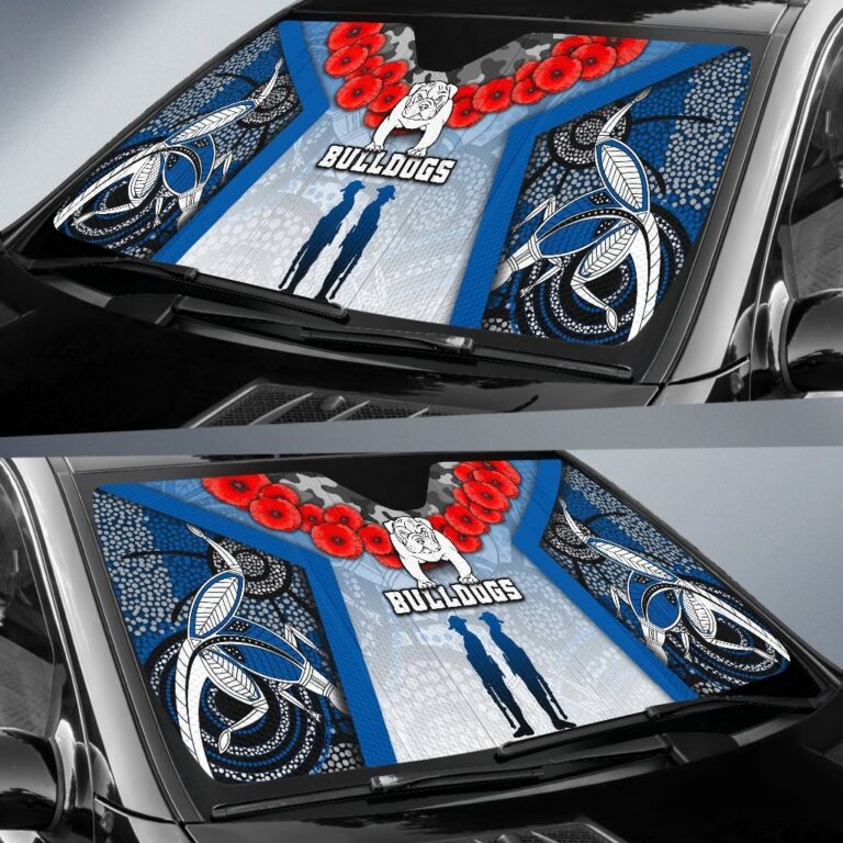 National Rugby League store - Loyal fans of Canterbury Bankstown Bulldogs's Auto Sun Shades:vintage National Rugby League suit,uniform,apparel,shirts,merch,hoodie,jackets,shorts,sweatshirt,outfits,clothes