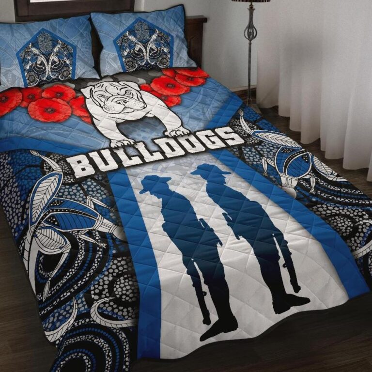 National Rugby League store - Loyal fans of Canterbury Bankstown Bulldogs's Quilt + 1/2 Pillow Cases:vintage National Rugby League suit,uniform,apparel,shirts,merch,hoodie,jackets,shorts,sweatshirt,outfits,clothes