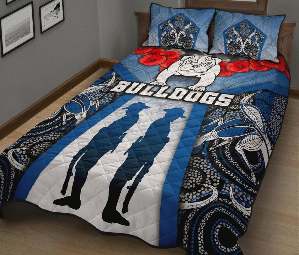 National Rugby League store - Loyal fans of Canterbury Bankstown Bulldogs's Quilt + 1/2 Pillow Cases:vintage National Rugby League suit,uniform,apparel,shirts,merch,hoodie,jackets,shorts,sweatshirt,outfits,clothes