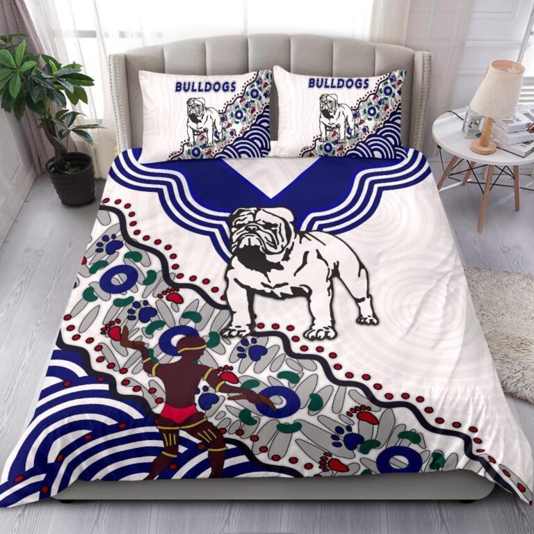 National Rugby League store - Loyal fans of Canterbury Bankstown Bulldogs's Bedding Duvet Cover + 1/2 Pillow Cases:vintage National Rugby League suit,uniform,apparel,shirts,merch,hoodie,jackets,shorts,sweatshirt,outfits,clothes