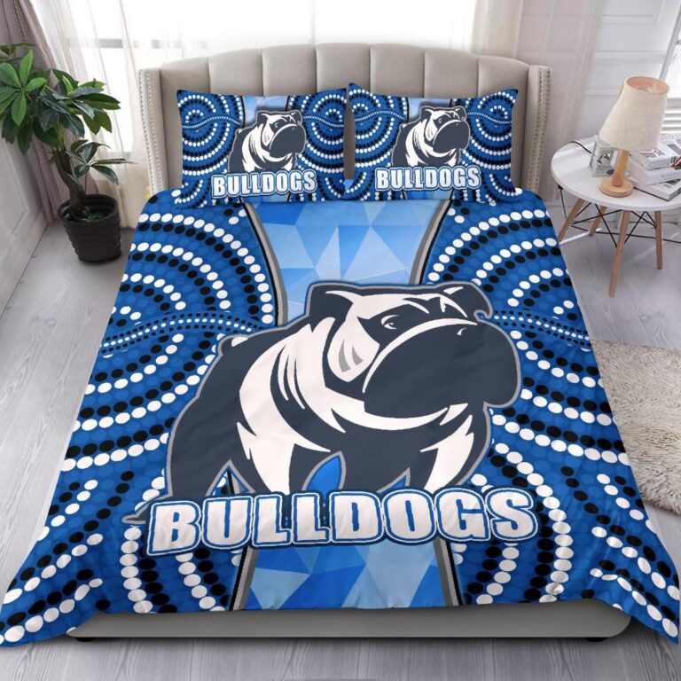 National Rugby League store - Loyal fans of Canterbury Bankstown Bulldogs's Bedding Duvet Cover + 1/2 Pillow Cases:vintage National Rugby League suit,uniform,apparel,shirts,merch,hoodie,jackets,shorts,sweatshirt,outfits,clothes