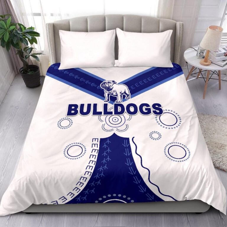 National Rugby League store - Loyal fans of Canterbury Bankstown Bulldogs's Bedding Duvet Cover + 1/2 Pillow Cases:vintage National Rugby League suit,uniform,apparel,shirts,merch,hoodie,jackets,shorts,sweatshirt,outfits,clothes