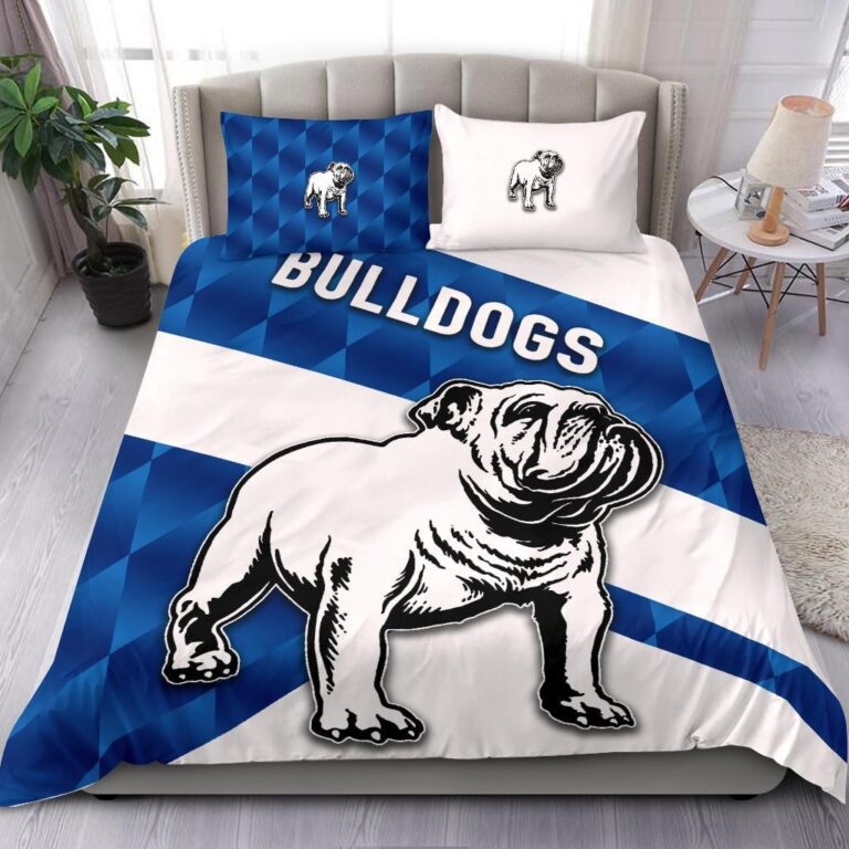 National Rugby League store - Loyal fans of Canterbury Bankstown Bulldogs's Bedding Duvet Cover + 1/2 Pillow Cases:vintage National Rugby League suit,uniform,apparel,shirts,merch,hoodie,jackets,shorts,sweatshirt,outfits,clothes