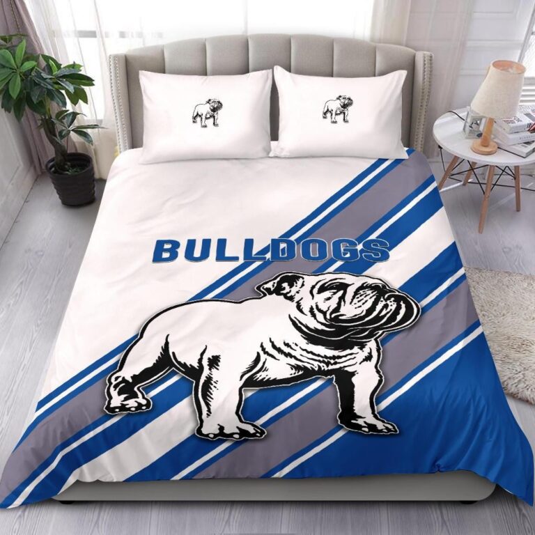 National Rugby League store - Loyal fans of Canterbury Bankstown Bulldogs's Bedding Duvet Cover + 1/2 Pillow Cases:vintage National Rugby League suit,uniform,apparel,shirts,merch,hoodie,jackets,shorts,sweatshirt,outfits,clothes
