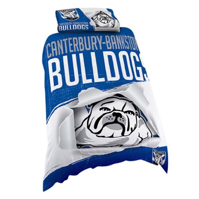National Rugby League store - Loyal fans of Canterbury-Bankstown Bulldogs's Bedding Duvet Cover + 1/2 Pillow Cases:vintage National Rugby League suit,uniform,apparel,shirts,merch,hoodie,jackets,shorts,sweatshirt,outfits,clothes