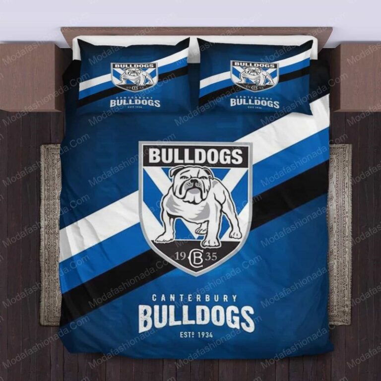 National Rugby League store - Loyal fans of Canterbury-Bankstown Bulldogs's Bedding Duvet Cover + 1/2 Pillow Cases:vintage National Rugby League suit,uniform,apparel,shirts,merch,hoodie,jackets,shorts,sweatshirt,outfits,clothes