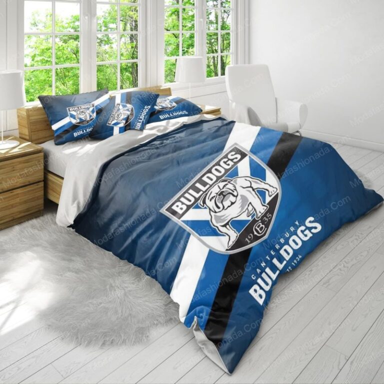 National Rugby League store - Loyal fans of Canterbury-Bankstown Bulldogs's Bedding Duvet Cover + 1/2 Pillow Cases:vintage National Rugby League suit,uniform,apparel,shirts,merch,hoodie,jackets,shorts,sweatshirt,outfits,clothes