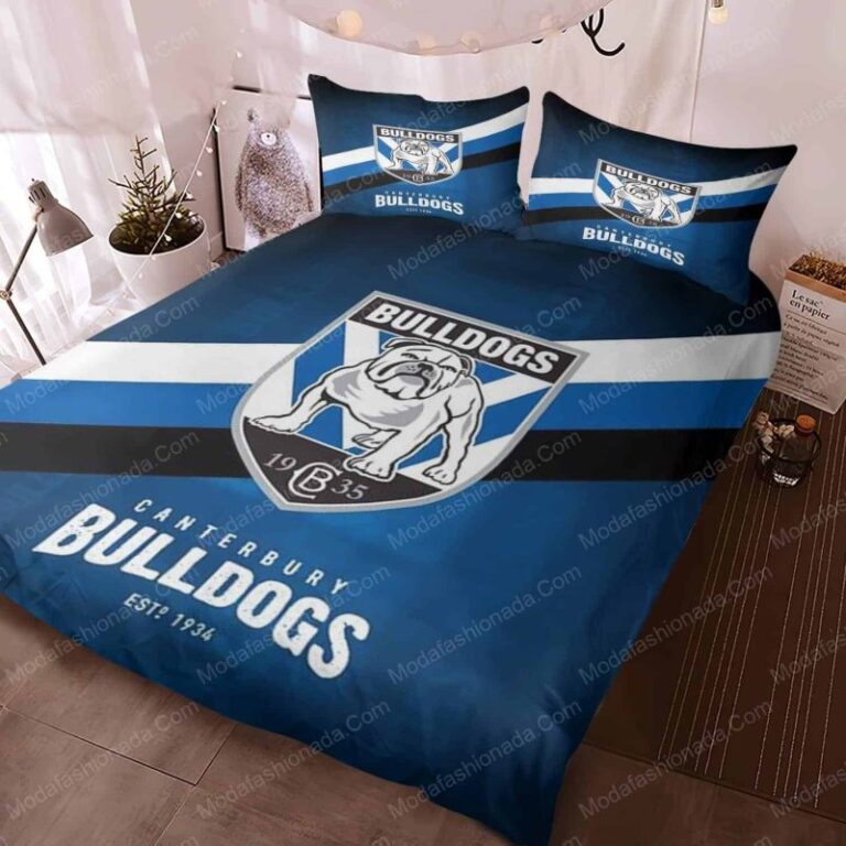 National Rugby League store - Loyal fans of Canterbury-Bankstown Bulldogs's Bedding Duvet Cover + 1/2 Pillow Cases:vintage National Rugby League suit,uniform,apparel,shirts,merch,hoodie,jackets,shorts,sweatshirt,outfits,clothes