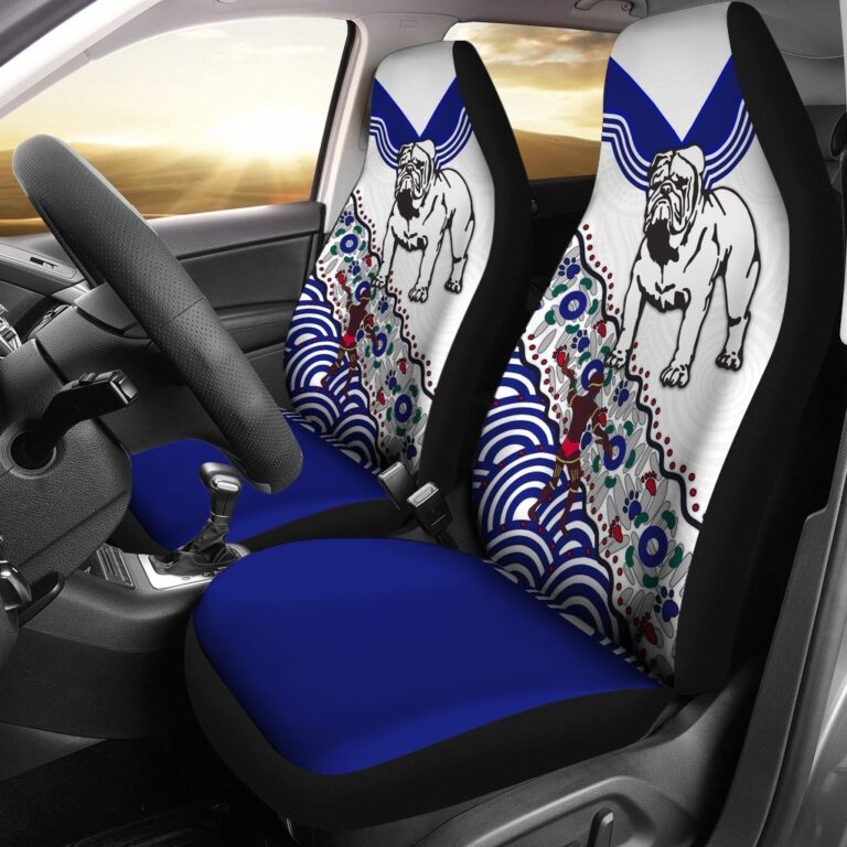 National Rugby League store - Loyal fans of Canterbury Bankstown Bulldogs's Set 2 Car Seat Cover:vintage National Rugby League suit,uniform,apparel,shirts,merch,hoodie,jackets,shorts,sweatshirt,outfits,clothes