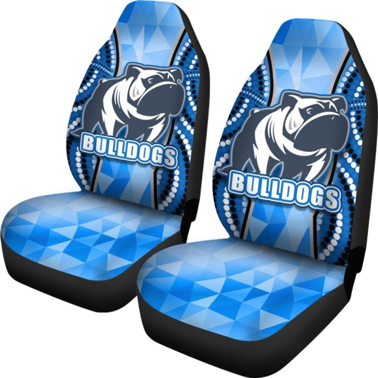 National Rugby League store - Loyal fans of Canterbury Bankstown Bulldogs's Set 2 Car Seat Cover:vintage National Rugby League suit,uniform,apparel,shirts,merch,hoodie,jackets,shorts,sweatshirt,outfits,clothes