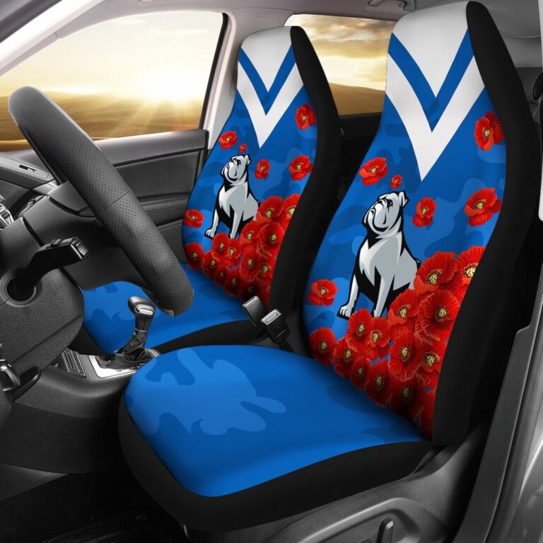 National Rugby League store - Loyal fans of Canterbury Bankstown Bulldogs's Set 2 Car Seat Cover:vintage National Rugby League suit,uniform,apparel,shirts,merch,hoodie,jackets,shorts,sweatshirt,outfits,clothes