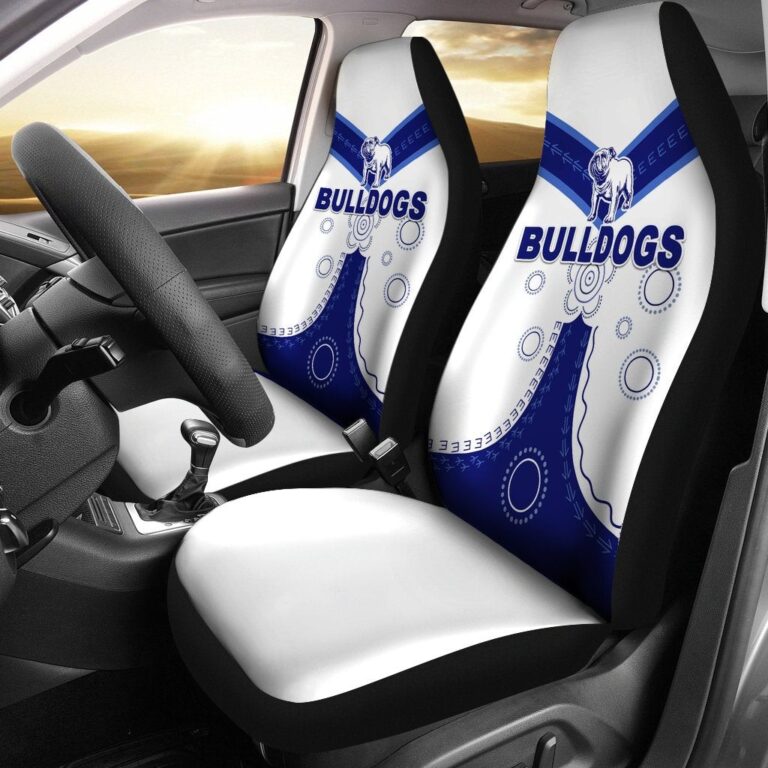 National Rugby League store - Loyal fans of Canterbury Bankstown Bulldogs's Set 2 Car Seat Cover:vintage National Rugby League suit,uniform,apparel,shirts,merch,hoodie,jackets,shorts,sweatshirt,outfits,clothes