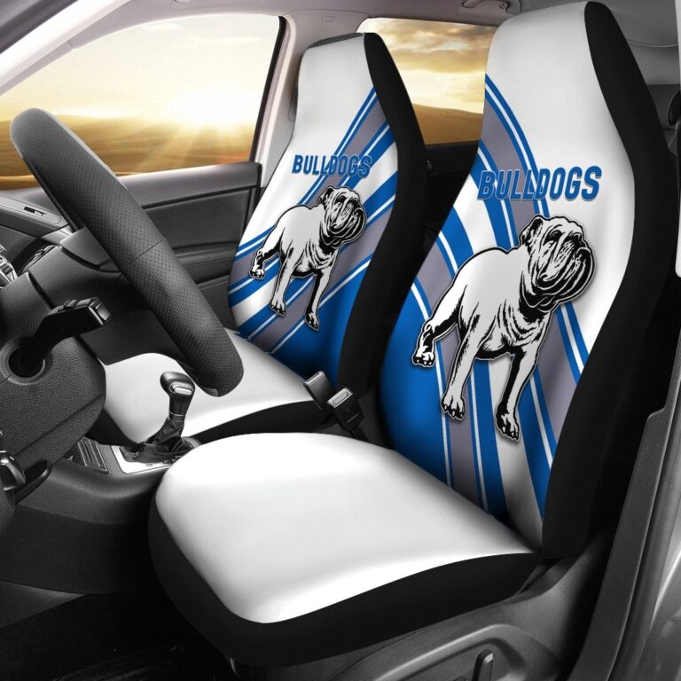 National Rugby League store - Loyal fans of Canterbury Bankstown Bulldogs's Set 2 Car Seat Cover:vintage National Rugby League suit,uniform,apparel,shirts,merch,hoodie,jackets,shorts,sweatshirt,outfits,clothes