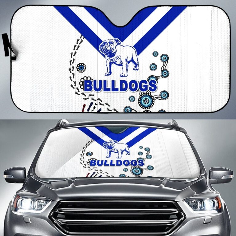 National Rugby League store - Loyal fans of Canterbury Bankstown Bulldogs's Auto Sun Shades:vintage National Rugby League suit,uniform,apparel,shirts,merch,hoodie,jackets,shorts,sweatshirt,outfits,clothes