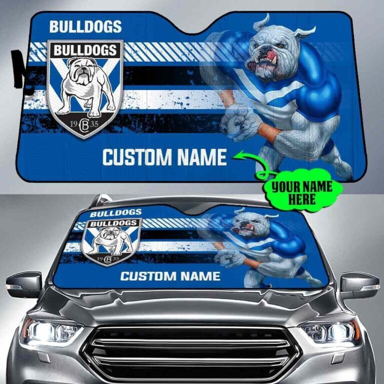 National Rugby League store - Loyal fans of Canterbury Bankstown Bulldogs's Auto Sun Shades:vintage National Rugby League suit,uniform,apparel,shirts,merch,hoodie,jackets,shorts,sweatshirt,outfits,clothes