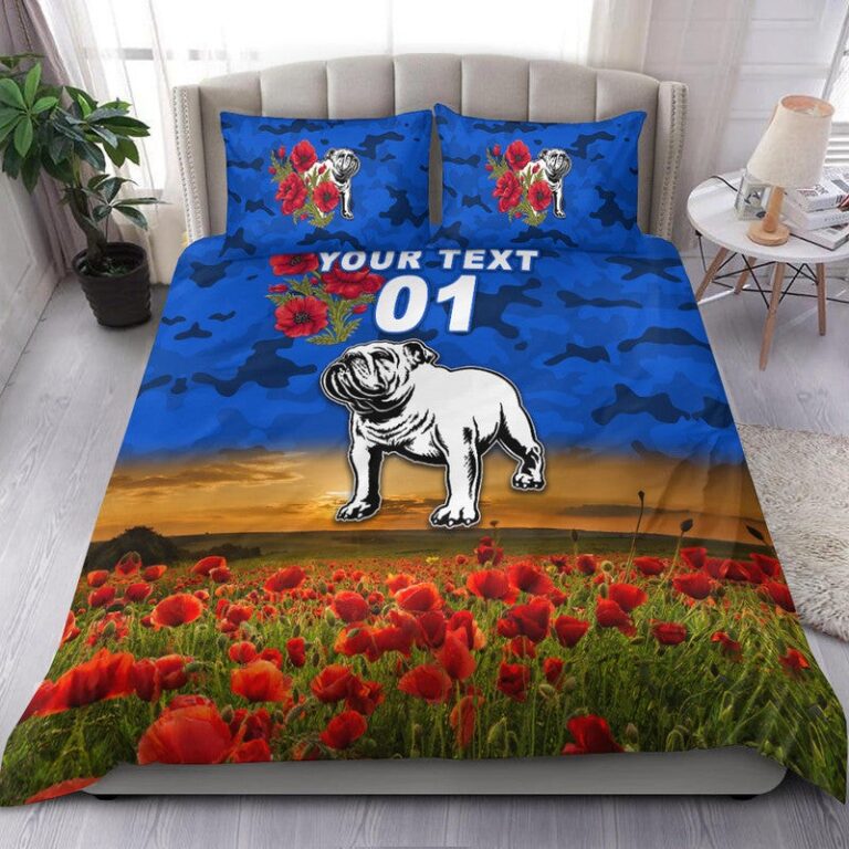 National Rugby League store - Loyal fans of Canterbury Bankstown Bulldogs's Bedding Duvet Cover + 1/2 Pillow Cases:vintage National Rugby League suit,uniform,apparel,shirts,merch,hoodie,jackets,shorts,sweatshirt,outfits,clothes