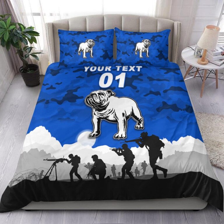 National Rugby League store - Loyal fans of Canterbury Bankstown Bulldogs's Bedding Duvet Cover + 1/2 Pillow Cases:vintage National Rugby League suit,uniform,apparel,shirts,merch,hoodie,jackets,shorts,sweatshirt,outfits,clothes