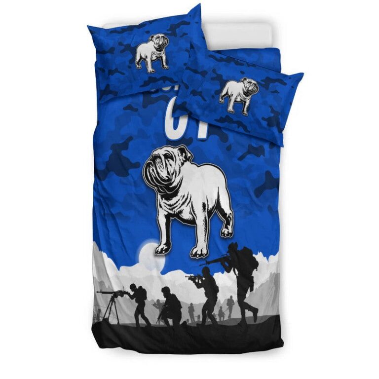 National Rugby League store - Loyal fans of Canterbury Bankstown Bulldogs's Bedding Duvet Cover + 1/2 Pillow Cases:vintage National Rugby League suit,uniform,apparel,shirts,merch,hoodie,jackets,shorts,sweatshirt,outfits,clothes