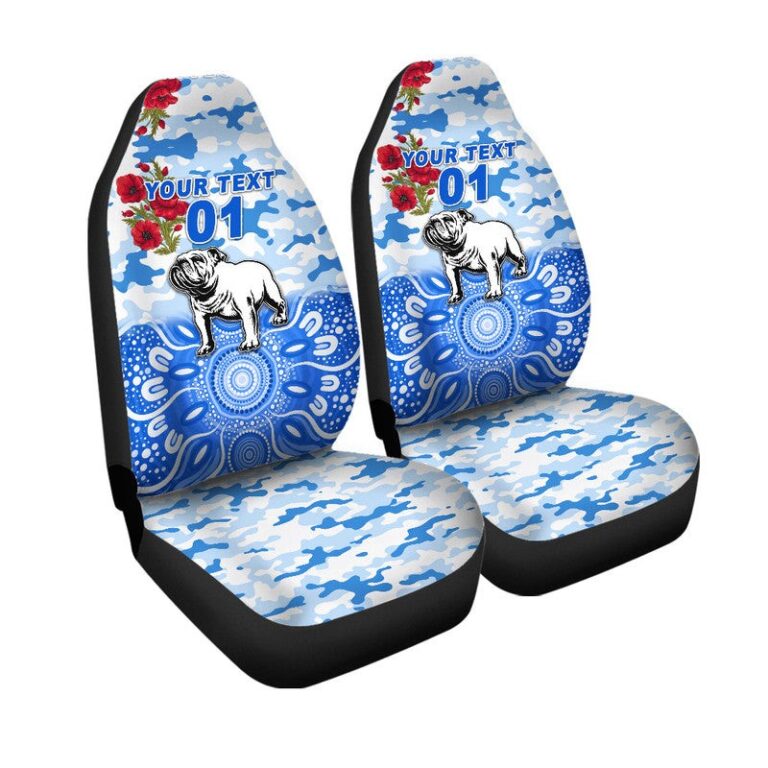 National Rugby League store - Loyal fans of Canterbury Bankstown Bulldogs's Set 2 Car Seat Cover:vintage National Rugby League suit,uniform,apparel,shirts,merch,hoodie,jackets,shorts,sweatshirt,outfits,clothes