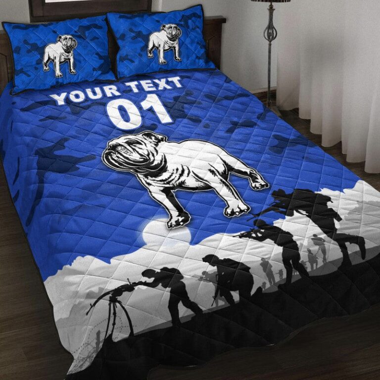 National Rugby League store - Loyal fans of Canterbury Bankstown Bulldogs's Quilt + 1/2 Pillow Cases:vintage National Rugby League suit,uniform,apparel,shirts,merch,hoodie,jackets,shorts,sweatshirt,outfits,clothes