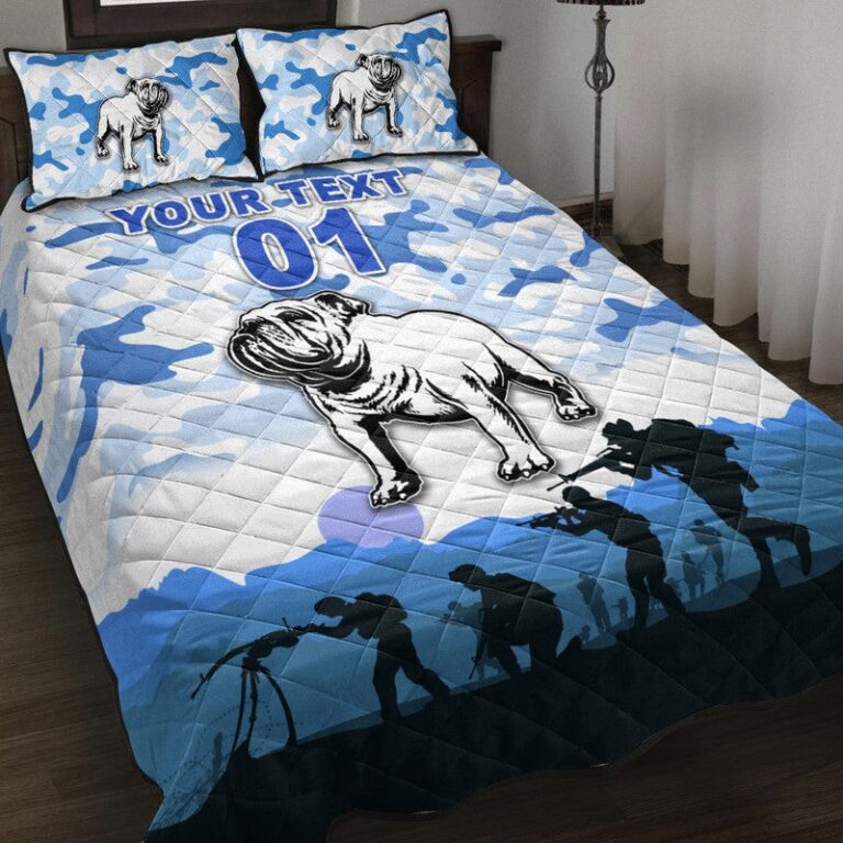 National Rugby League store - Loyal fans of Canterbury Bankstown Bulldogs's Quilt + 1/2 Pillow Cases:vintage National Rugby League suit,uniform,apparel,shirts,merch,hoodie,jackets,shorts,sweatshirt,outfits,clothes
