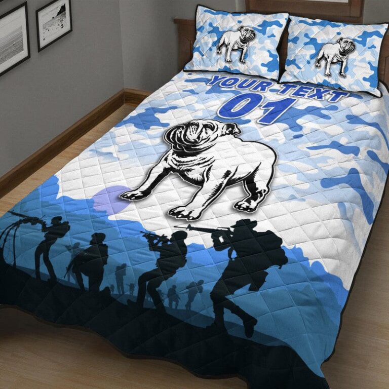 National Rugby League store - Loyal fans of Canterbury Bankstown Bulldogs's Quilt + 1/2 Pillow Cases:vintage National Rugby League suit,uniform,apparel,shirts,merch,hoodie,jackets,shorts,sweatshirt,outfits,clothes