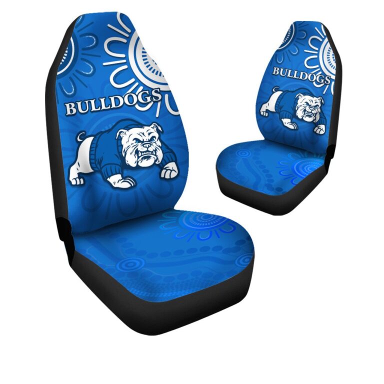 National Rugby League store - Loyal fans of Canterbury Bankstown Bulldogs's Set 2 Car Seat Cover:vintage National Rugby League suit,uniform,apparel,shirts,merch,hoodie,jackets,shorts,sweatshirt,outfits,clothes