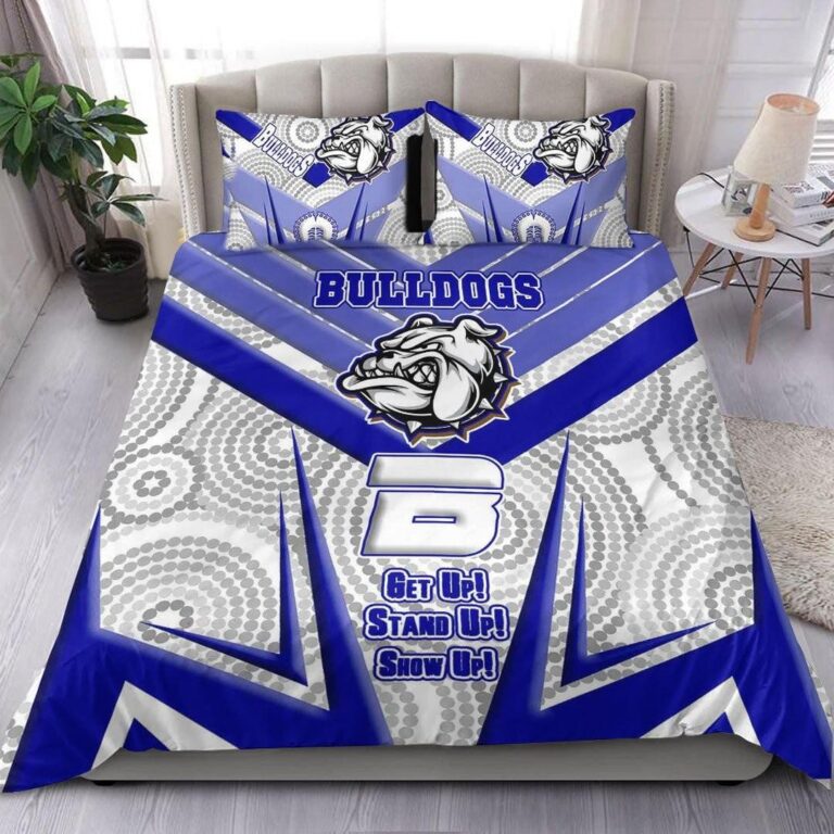 National Rugby League store - Loyal fans of Canterbury Bankstown Bulldogs's Bedding Duvet Cover + 1/2 Pillow Cases:vintage National Rugby League suit,uniform,apparel,shirts,merch,hoodie,jackets,shorts,sweatshirt,outfits,clothes