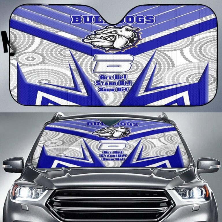 National Rugby League store - Loyal fans of Canterbury Bankstown Bulldogs's Auto Sun Shades:vintage National Rugby League suit,uniform,apparel,shirts,merch,hoodie,jackets,shorts,sweatshirt,outfits,clothes