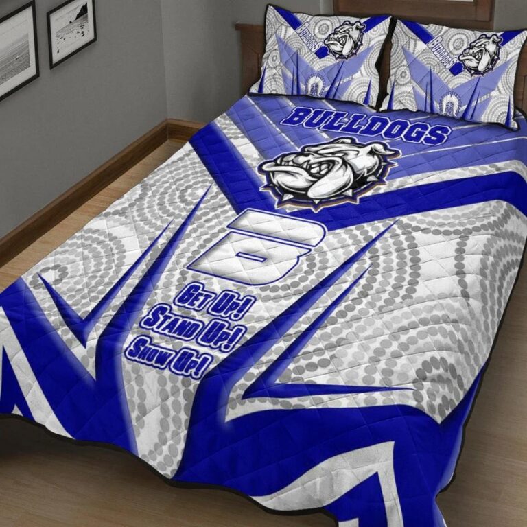 National Rugby League store - Loyal fans of Canterbury Bankstown Bulldogs's Quilt + 1/2 Pillow Cases:vintage National Rugby League suit,uniform,apparel,shirts,merch,hoodie,jackets,shorts,sweatshirt,outfits,clothes