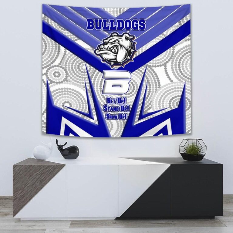 National Rugby League store - Loyal fans of Canterbury Bankstown Bulldogs's Wall Tapestry:vintage National Rugby League suit,uniform,apparel,shirts,merch,hoodie,jackets,shorts,sweatshirt,outfits,clothes