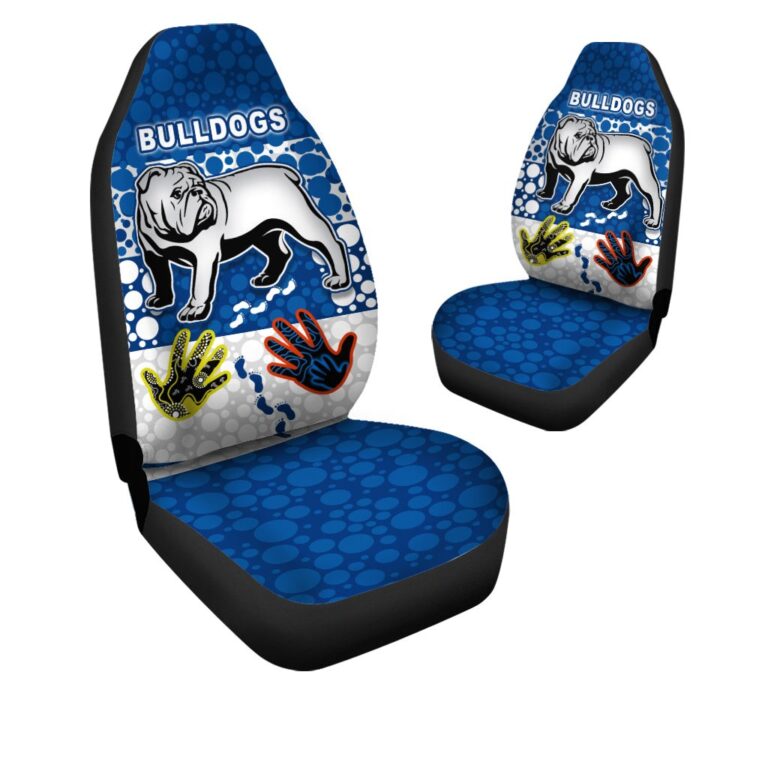 National Rugby League store - Loyal fans of Canterbury Bankstown Bulldogs's Set 2 Car Seat Cover:vintage National Rugby League suit,uniform,apparel,shirts,merch,hoodie,jackets,shorts,sweatshirt,outfits,clothes
