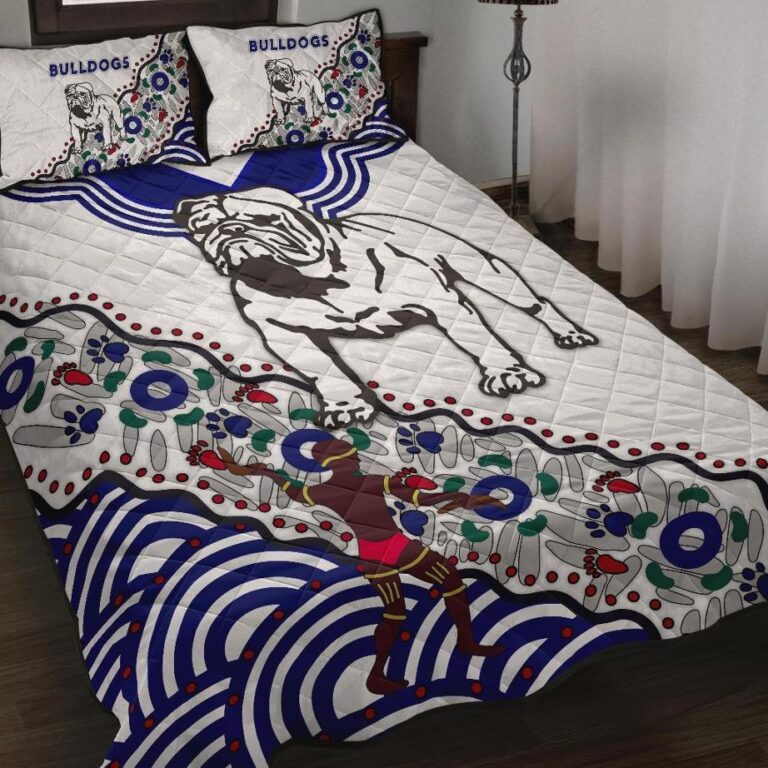 National Rugby League store - Loyal fans of Canterbury Bankstown Bulldogs's Quilt + 1/2 Pillow Cases:vintage National Rugby League suit,uniform,apparel,shirts,merch,hoodie,jackets,shorts,sweatshirt,outfits,clothes