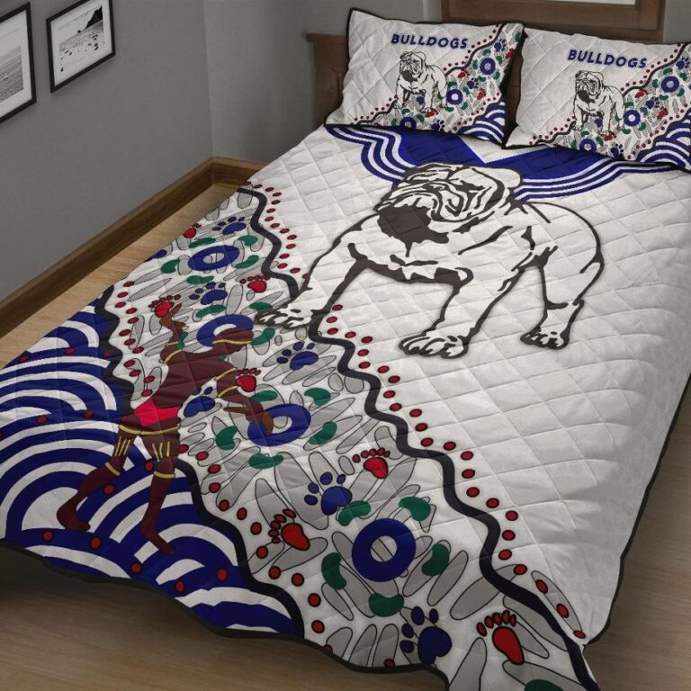 National Rugby League store - Loyal fans of Canterbury Bankstown Bulldogs's Quilt + 1/2 Pillow Cases:vintage National Rugby League suit,uniform,apparel,shirts,merch,hoodie,jackets,shorts,sweatshirt,outfits,clothes