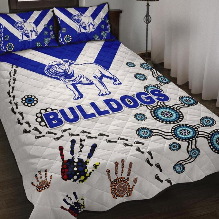 National Rugby League store - Loyal fans of Canterbury Bankstown Bulldogs's Quilt + 1/2 Pillow Cases:vintage National Rugby League suit,uniform,apparel,shirts,merch,hoodie,jackets,shorts,sweatshirt,outfits,clothes