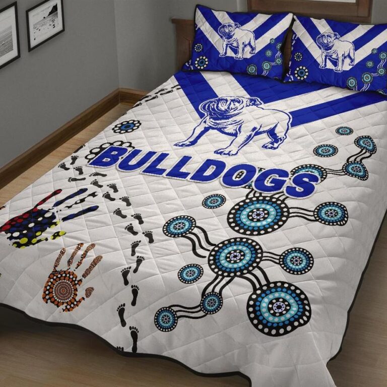National Rugby League store - Loyal fans of Canterbury Bankstown Bulldogs's Quilt + 1/2 Pillow Cases:vintage National Rugby League suit,uniform,apparel,shirts,merch,hoodie,jackets,shorts,sweatshirt,outfits,clothes