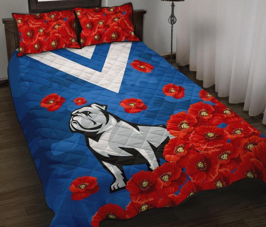 National Rugby League store - Loyal fans of Canterbury Bankstown Bulldogs's Quilt + 1/2 Pillow Cases:vintage National Rugby League suit,uniform,apparel,shirts,merch,hoodie,jackets,shorts,sweatshirt,outfits,clothes