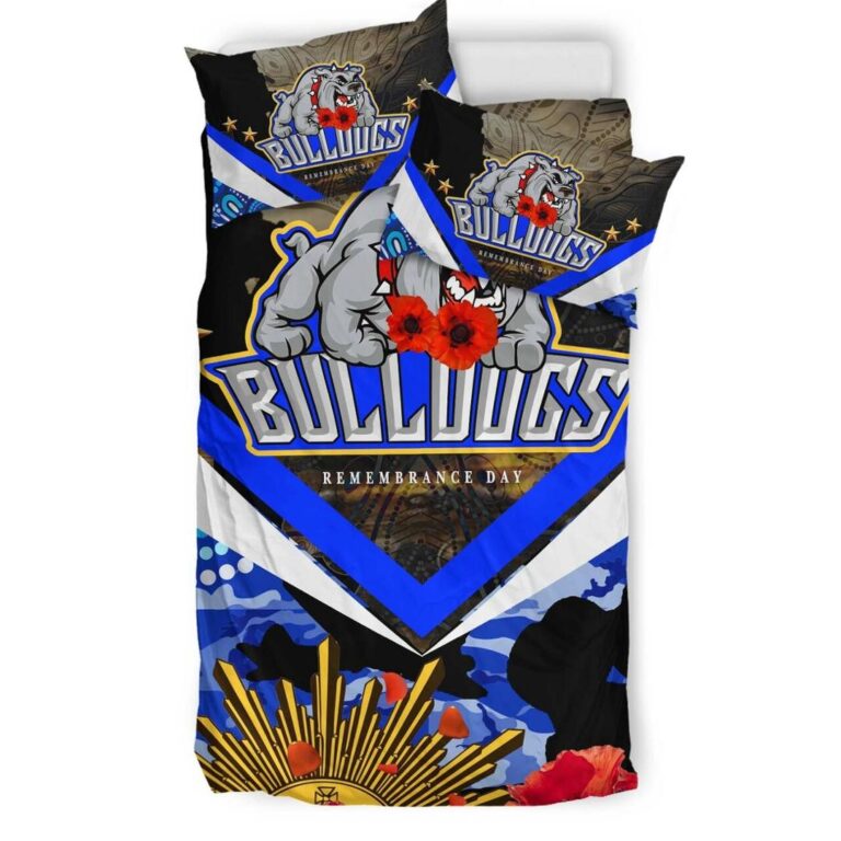 National Rugby League store - Loyal fans of Canterbury Bankstown Bulldogs's Bedding Duvet Cover + 1/2 Pillow Cases:vintage National Rugby League suit,uniform,apparel,shirts,merch,hoodie,jackets,shorts,sweatshirt,outfits,clothes