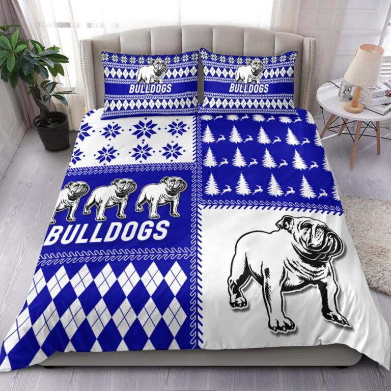 National Rugby League store - Loyal fans of Canterbury Bankstown Bulldogs's Bedding Duvet Cover + 1/2 Pillow Cases:vintage National Rugby League suit,uniform,apparel,shirts,merch,hoodie,jackets,shorts,sweatshirt,outfits,clothes
