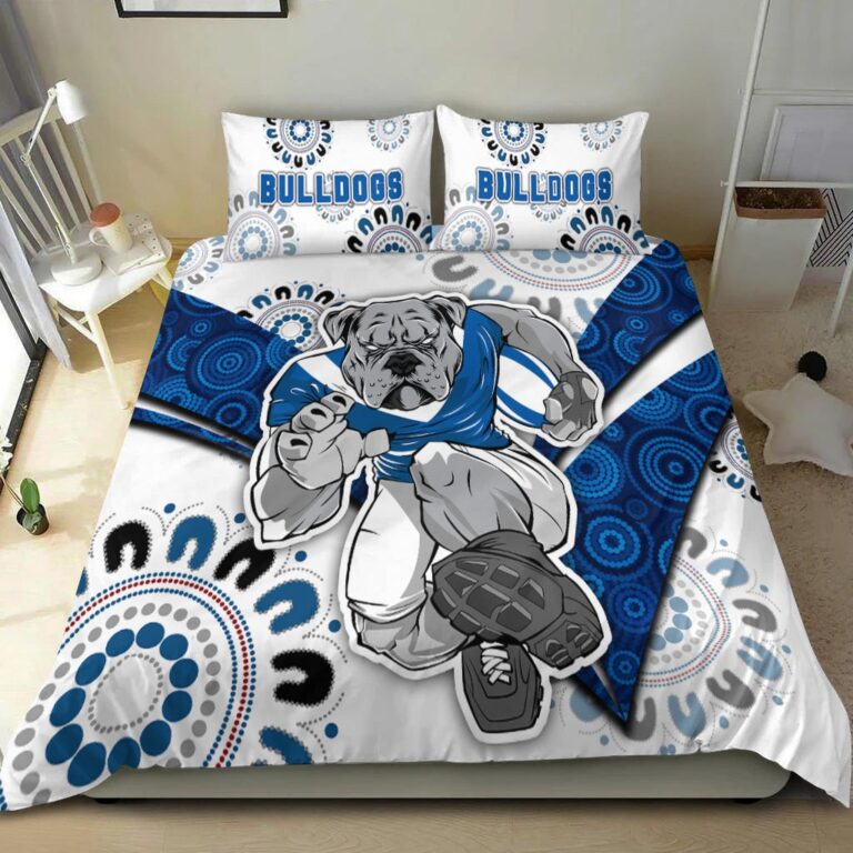 National Rugby League store - Loyal fans of Canterbury Bankstown Bulldogs's Bedding Duvet Cover + 1/2 Pillow Cases:vintage National Rugby League suit,uniform,apparel,shirts,merch,hoodie,jackets,shorts,sweatshirt,outfits,clothes
