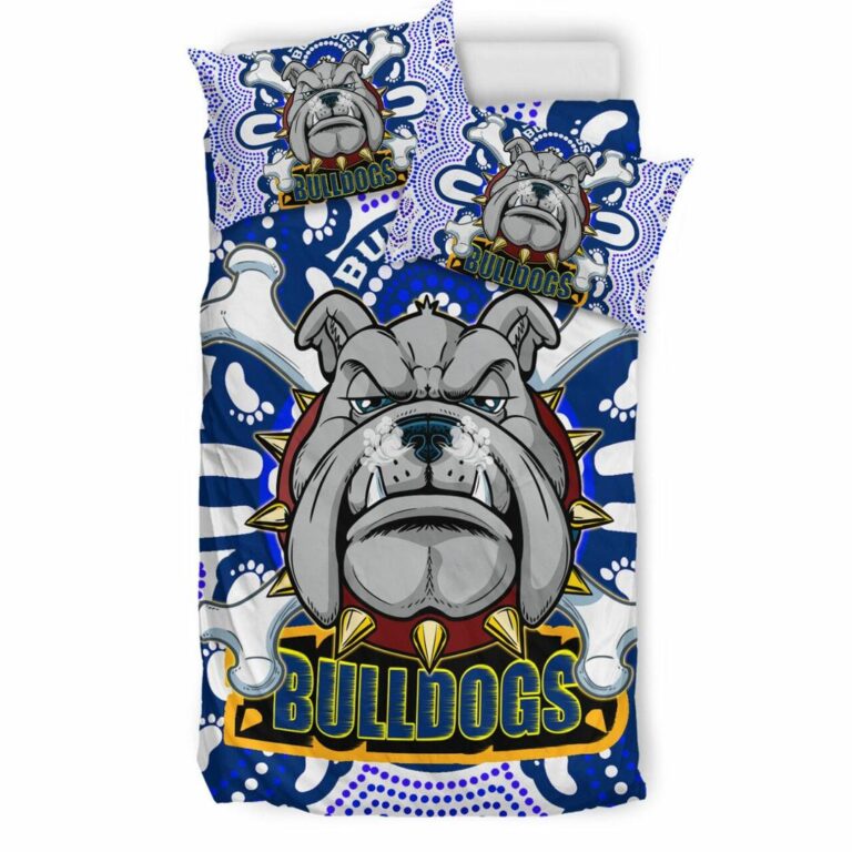 National Rugby League store - Loyal fans of Canterbury Bankstown Bulldogs's Bedding Duvet Cover + 1/2 Pillow Cases:vintage National Rugby League suit,uniform,apparel,shirts,merch,hoodie,jackets,shorts,sweatshirt,outfits,clothes