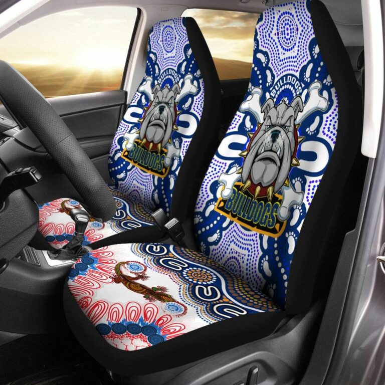 National Rugby League store - Loyal fans of Canterbury Bankstown Bulldogs's Set 2 Car Seat Cover:vintage National Rugby League suit,uniform,apparel,shirts,merch,hoodie,jackets,shorts,sweatshirt,outfits,clothes