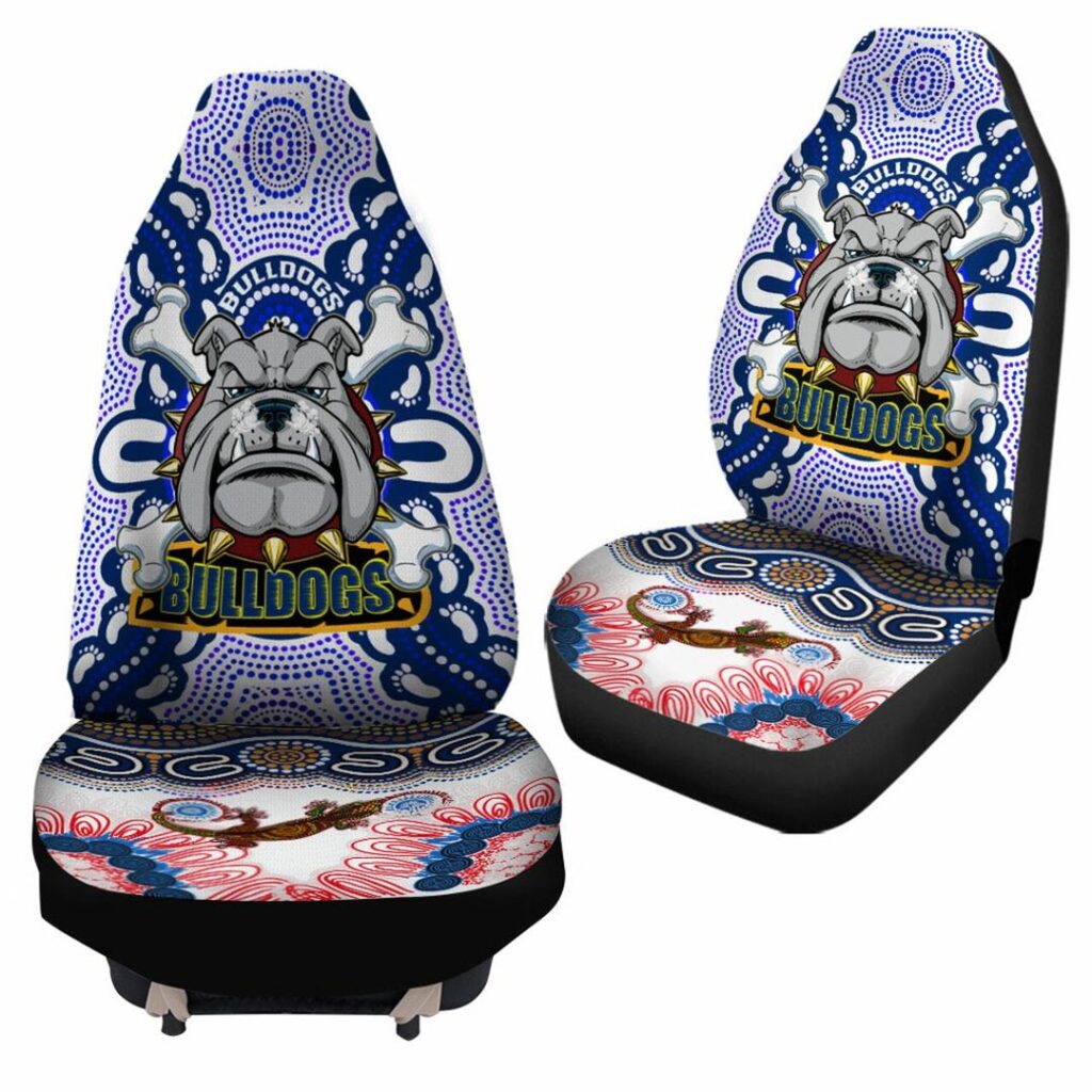 National Rugby League store - Loyal fans of Canterbury Bankstown Bulldogs's Set 2 Car Seat Cover:vintage National Rugby League suit,uniform,apparel,shirts,merch,hoodie,jackets,shorts,sweatshirt,outfits,clothes