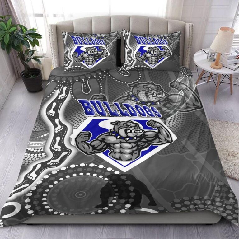 National Rugby League store - Loyal fans of Canterbury Bankstown Bulldogs's Bedding Duvet Cover + 1/2 Pillow Cases:vintage National Rugby League suit,uniform,apparel,shirts,merch,hoodie,jackets,shorts,sweatshirt,outfits,clothes