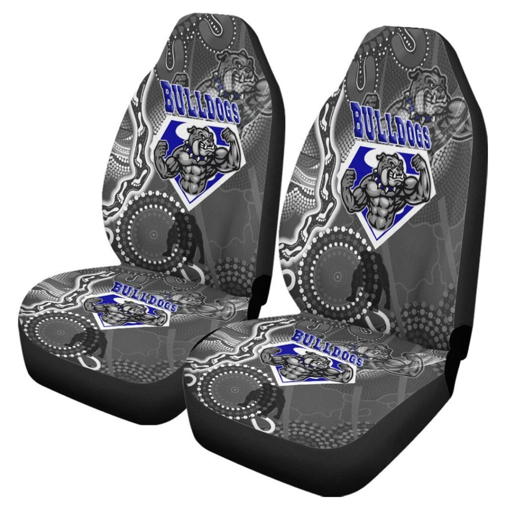 National Rugby League store - Loyal fans of Canterbury Bankstown Bulldogs's Set 2 Car Seat Cover:vintage National Rugby League suit,uniform,apparel,shirts,merch,hoodie,jackets,shorts,sweatshirt,outfits,clothes
