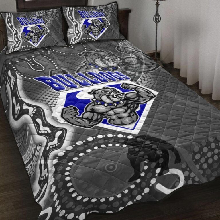 National Rugby League store - Loyal fans of Canterbury Bankstown Bulldogs's Quilt + 1/2 Pillow Cases:vintage National Rugby League suit,uniform,apparel,shirts,merch,hoodie,jackets,shorts,sweatshirt,outfits,clothes