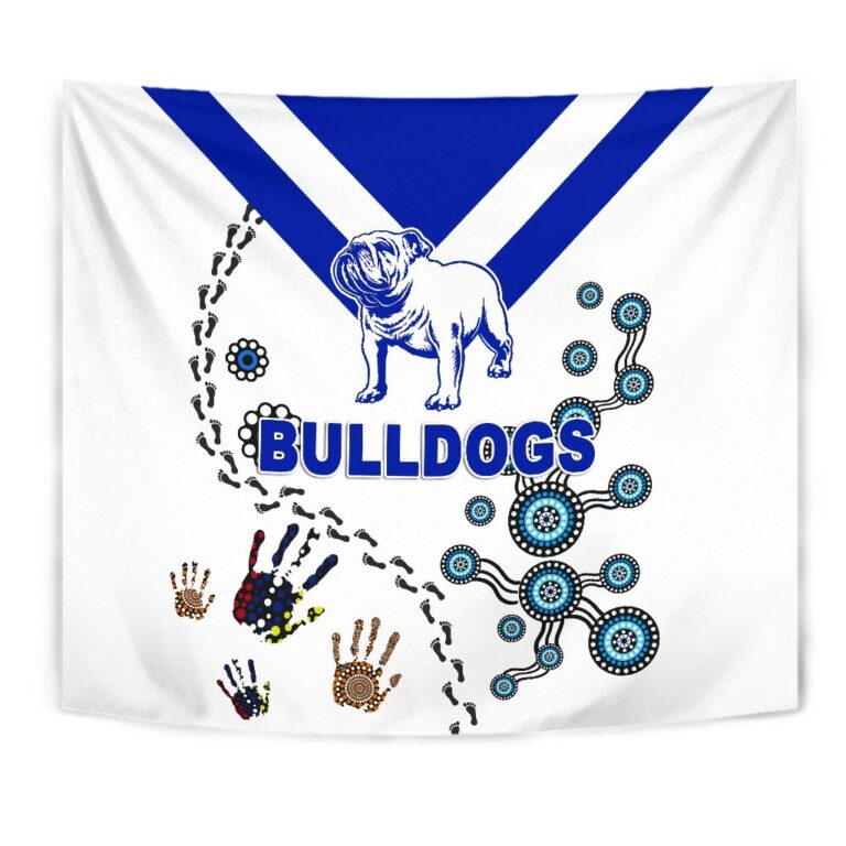 National Rugby League store - Loyal fans of Canterbury Bankstown Bulldogs's Wall Tapestry:vintage National Rugby League suit,uniform,apparel,shirts,merch,hoodie,jackets,shorts,sweatshirt,outfits,clothes